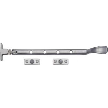 Heritage Brass V990 10-SC Satin Chrome Casement Stay Spoon Pattern 10"